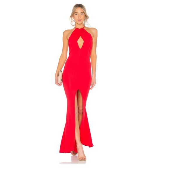 NWT LOVERS + FRIENDS Rosa Gown in Red Rose, Size M - Picture 3 of 5